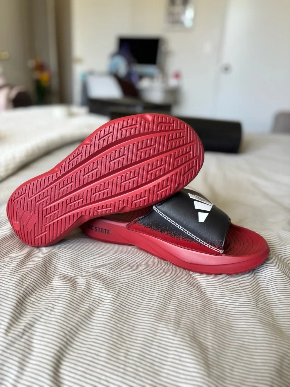 Adidas Size 10 Men’s 11 WMNS Light Blaze Slide NC State Wolfpack New No Box